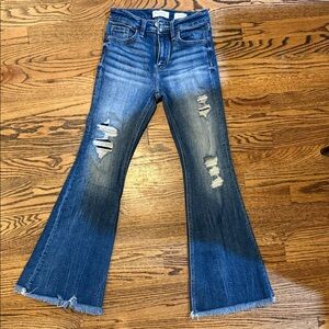 KanCan Kids Blue Distressed Flare Jeans